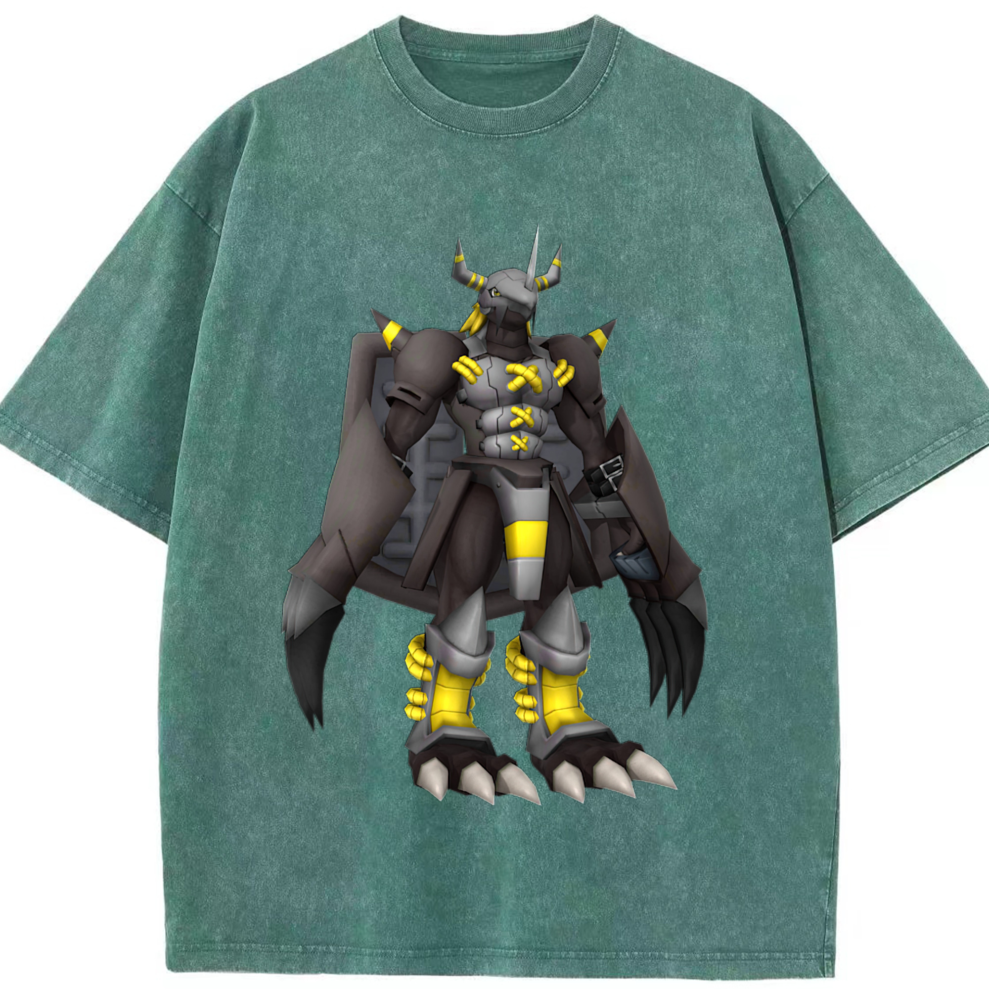 （画像用） Digimon デジタルモンスター/デジモン 綿100% ヴィンテージ風 半袖Tシャツ（フロントプリント）